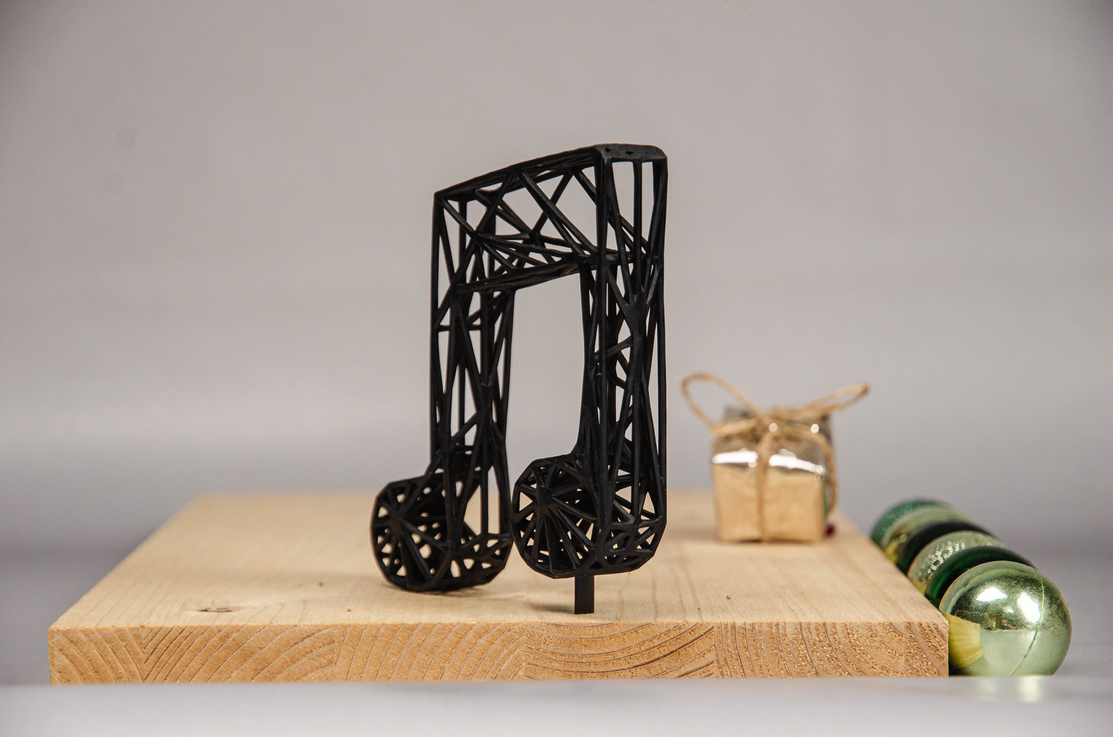 Musical Note Grid Design - Pre-supported 3d model