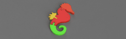 Flexi Print-in-Place Series - Sea Horse 3d model