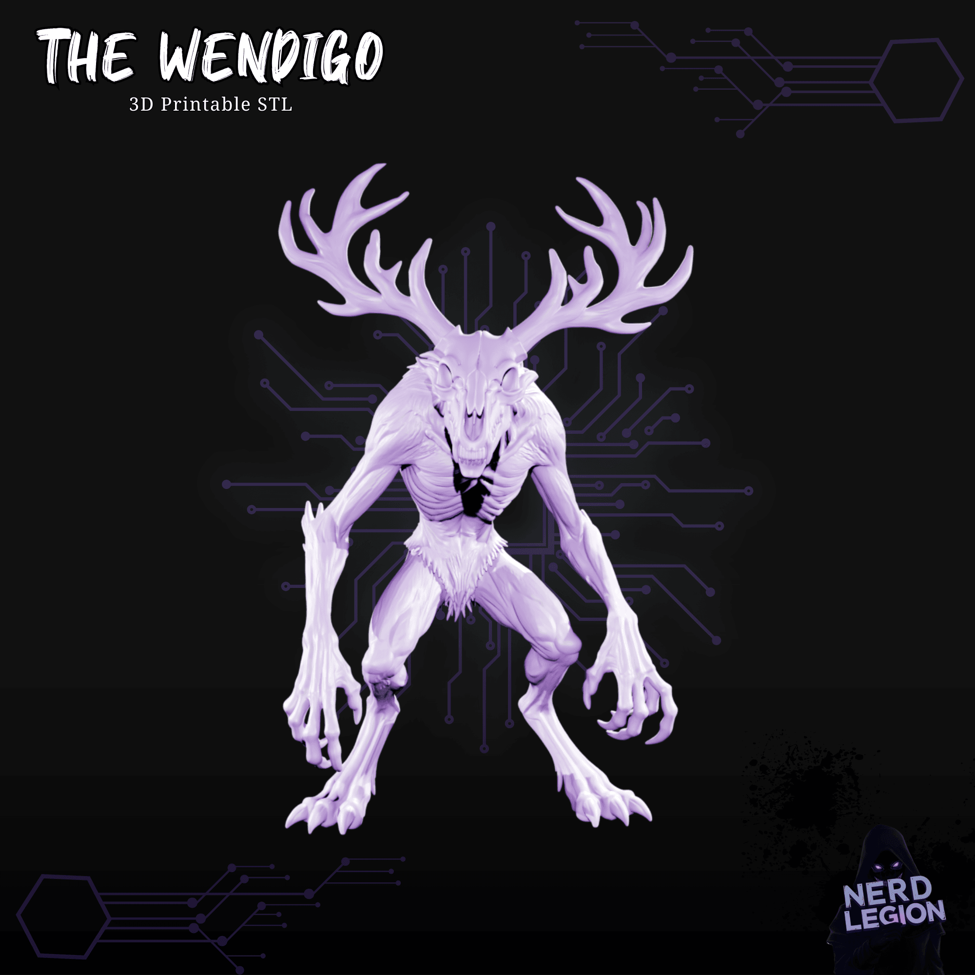Wendigo - Dungeons and Dragons 3D Model 3d model