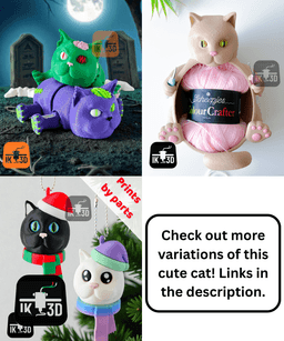 Cat Hidden Middle Finger / 3MF Included 3d model