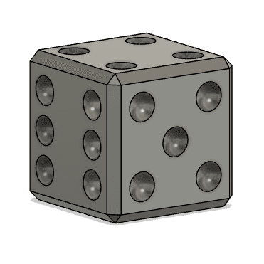 D6 with STEP File 3d model