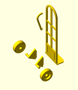 Handcart (1:18 scale) 3d model
