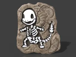 Poke Fossil Puzzle Charmander 3d model