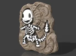 Poke Fossil Puzzle Charmander 3d model