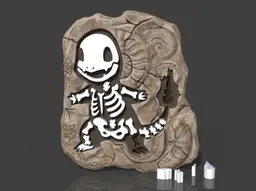 Poke Fossil Puzzle Charmander 3d model