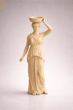 Greek Goddess Candle Holder STL 3d model
