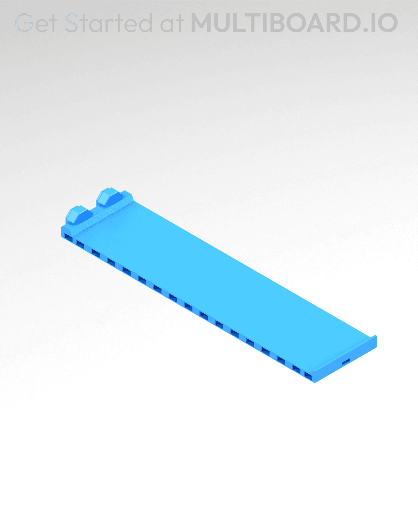 2x8 MU - Center Support - Modular Bolt-Locked Shelf 3d model