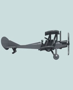 1:144 R.A.F. B.E.2c (Mid-production) 3d model