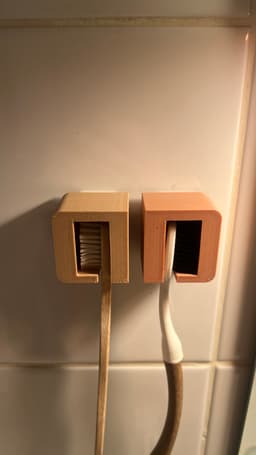 ToothBrush Wall Mount 3d model