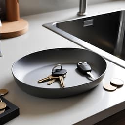 Minimalist & Modern Elliptical Catchall Tray 3d model