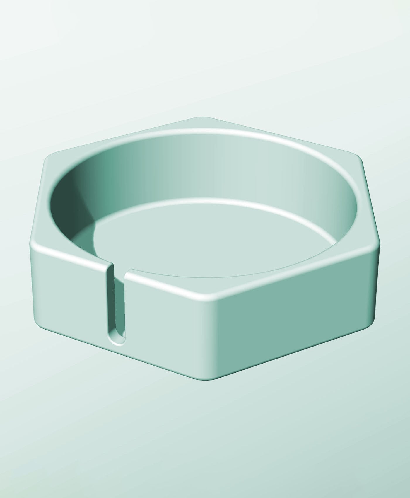 CH162-50-S Modular slotted component container modern decor 3d model