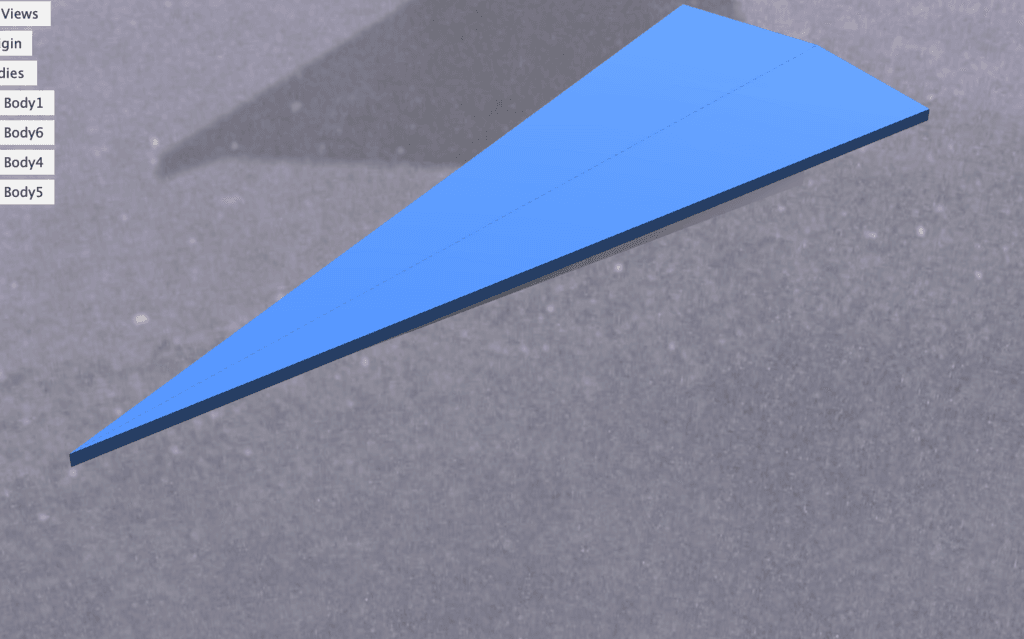 Plastic airplane 3d model