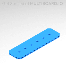 7x2 MU - Small Thread MU - MultiBoard Plate 3d model