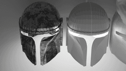 Custom Mandolorian knight helmet 3d model