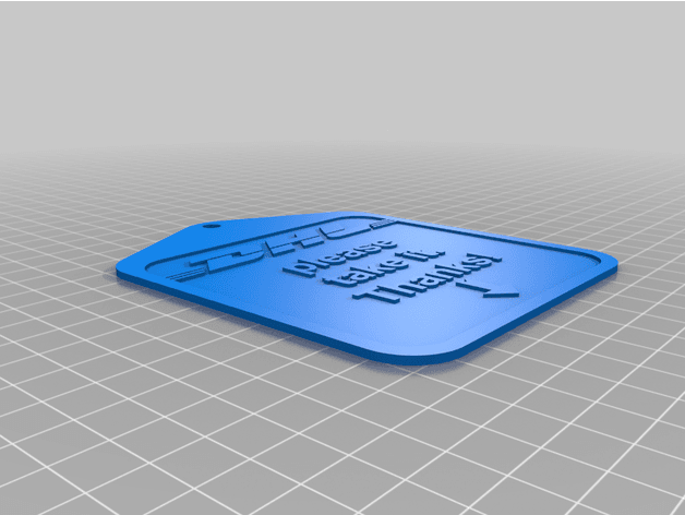DHL Sign - please take / pick-up 3d model
