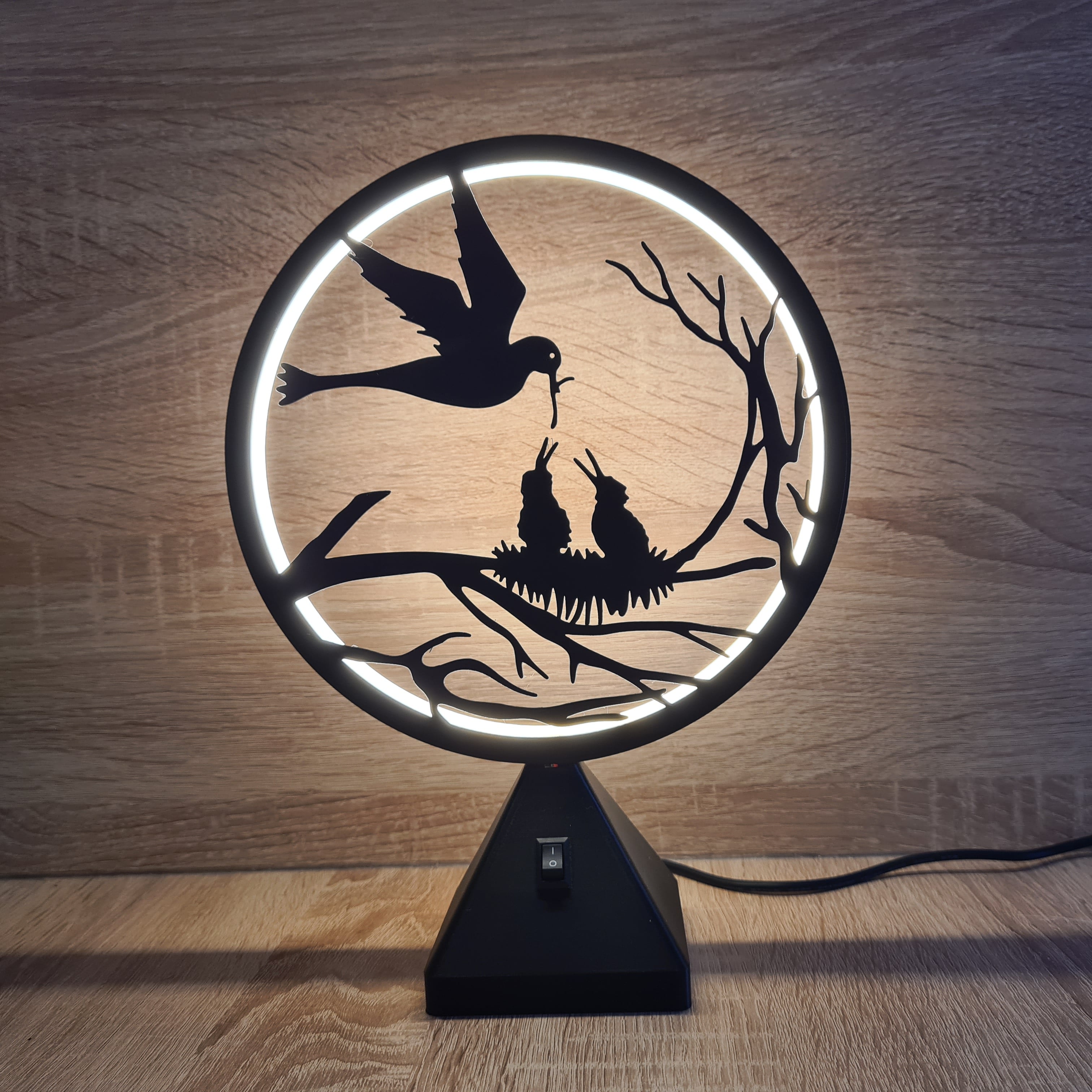 Ring LED Lamp - Set 2 - 10 interchangeable faces 3d model