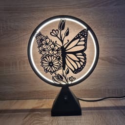 Ring LED Lamp - Set 2 - 10 interchangeable faces 3d model