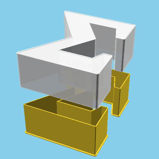 Sigma symbol, nestable box (v1) 3d model