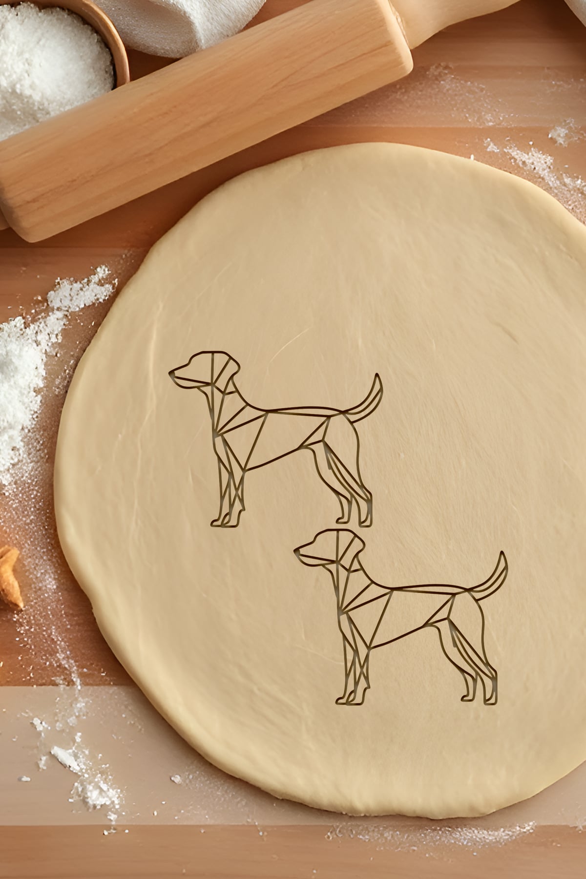 Dog Cookie Cutter, Biscuit Cutter 3d model