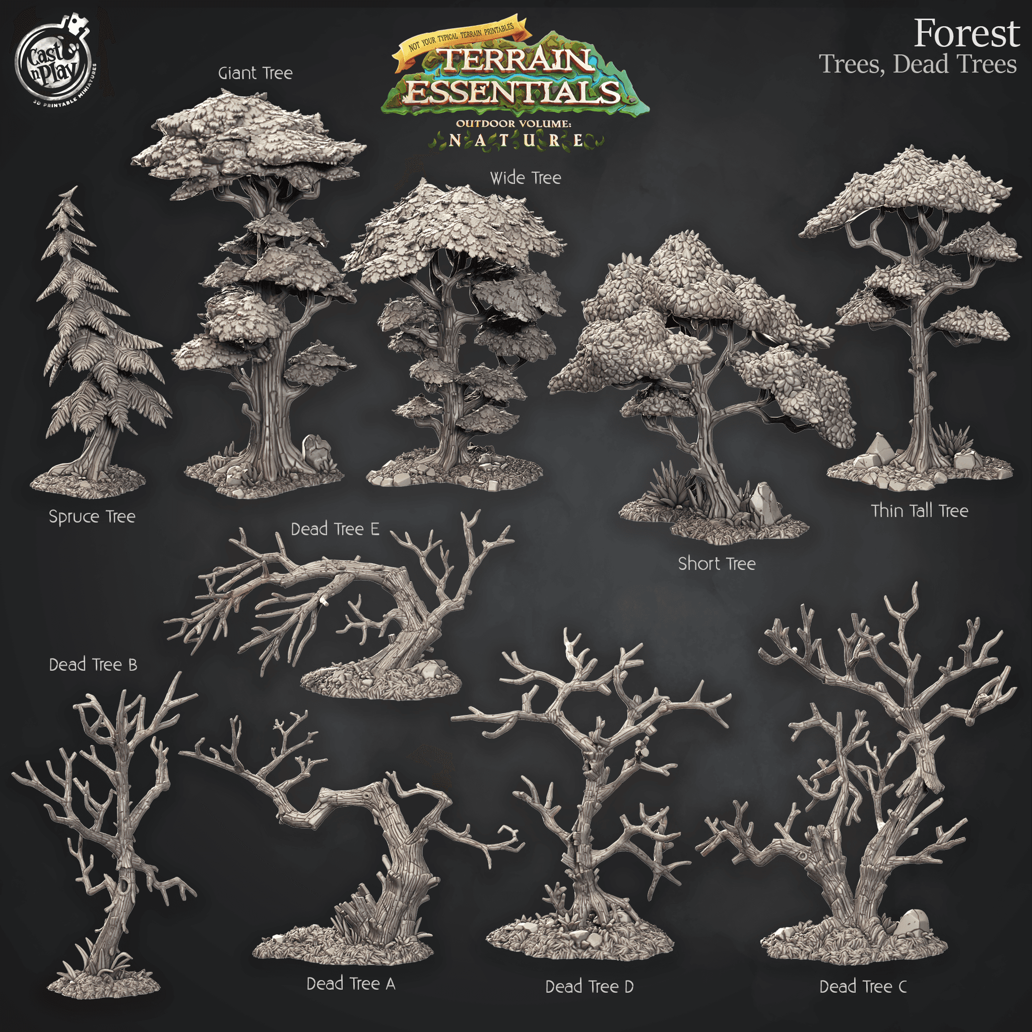 Forest Set (Pre-Supported) 3d model