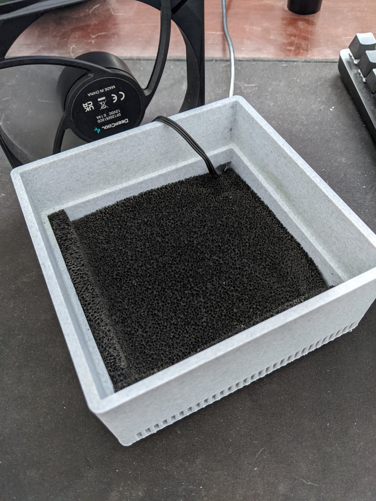 120mm Fan Desktop Air Filter 3d model