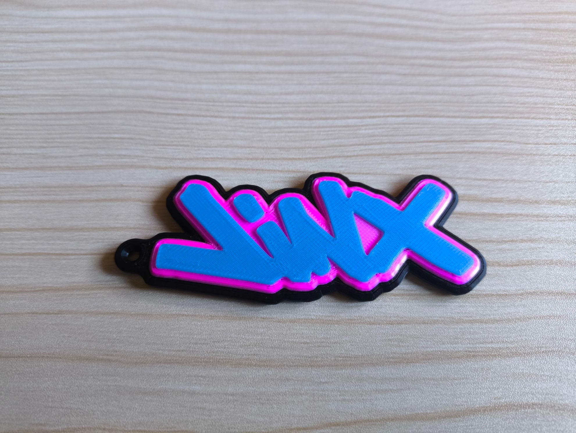 Jinx League of Legends Debossed Keychain 3d model