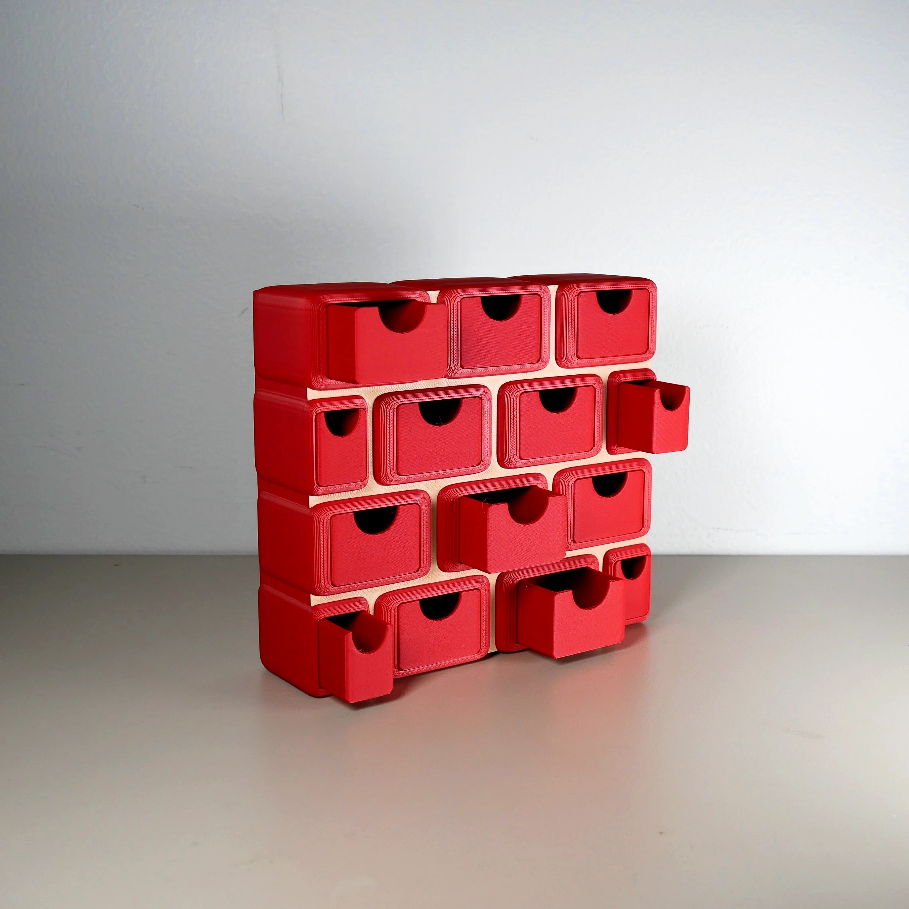 Brick Wall Drawer Desk Tidy 3d model