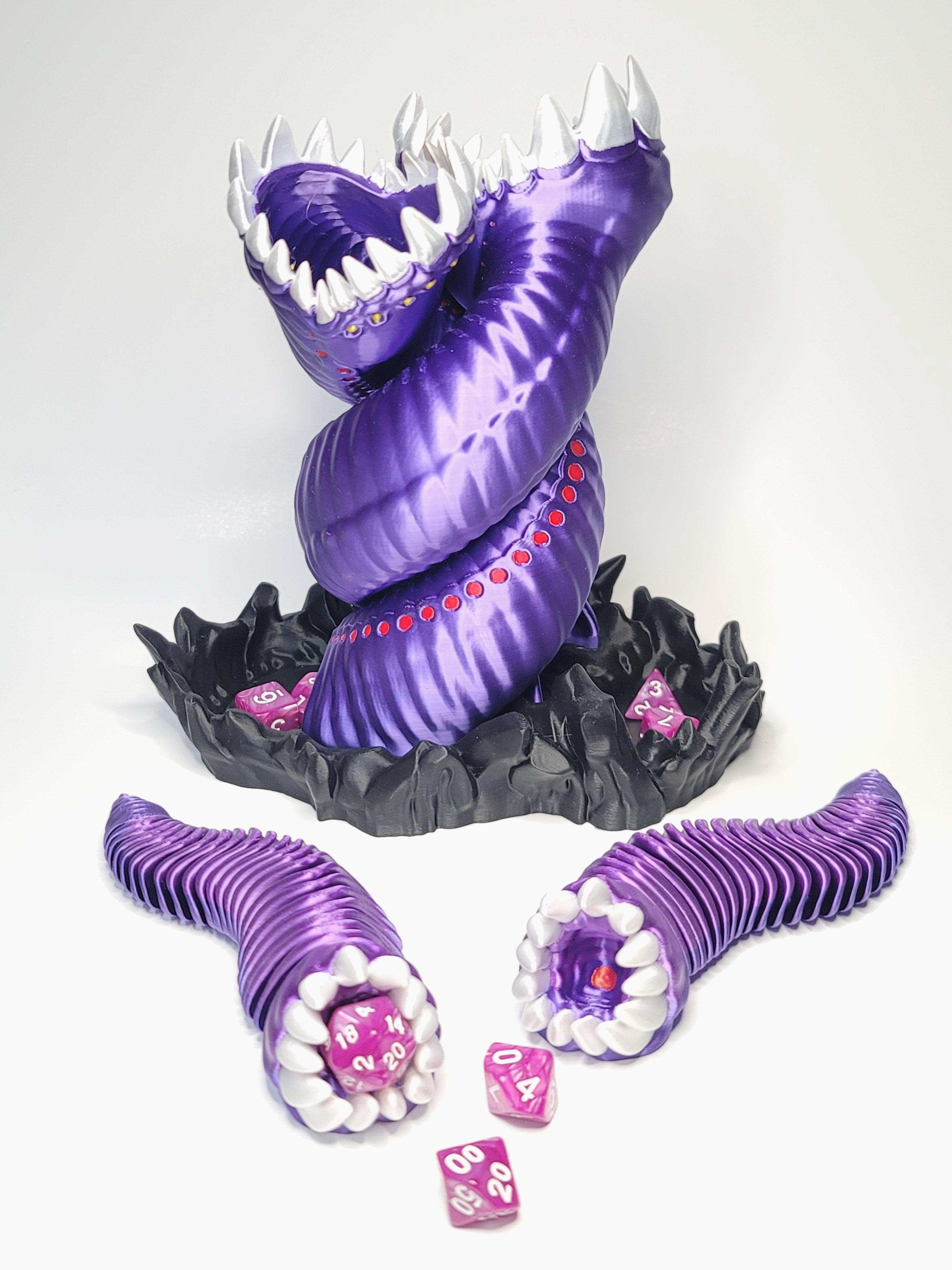 Fexi Baby Purple Worm Dice Guardian 3d model