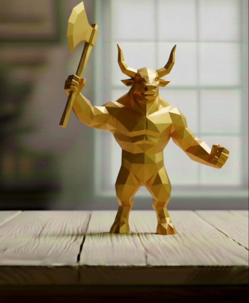 MINOTAUR lowpoly 3d model