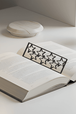 Star Bookmark, Creative Bookmark, Gift Idea 3d model