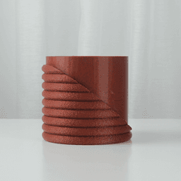 The Pot of the Ring Planter STL 3D Print File, Home Decor Planter for Plants, Flowers, and Orchid 3d model