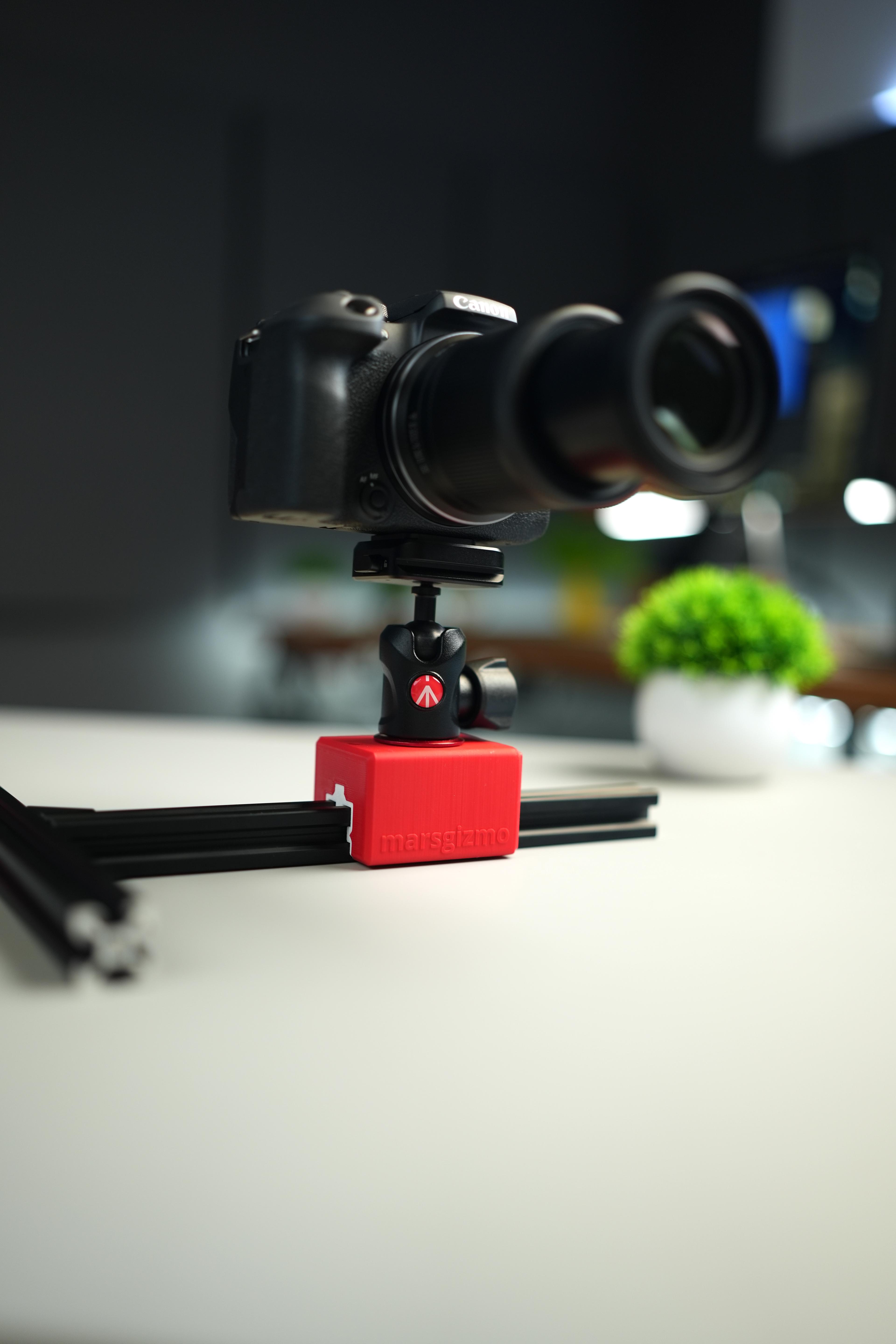 Camera Profile Slider for Aluminium T-Slot and V-Slot 2020 3d model