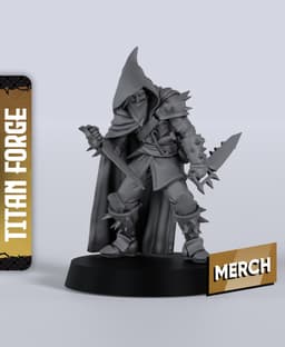 Guttershade Manhunter - With Free Dragon - 5e DnD Inspired for RPG and Wargamers 3d model