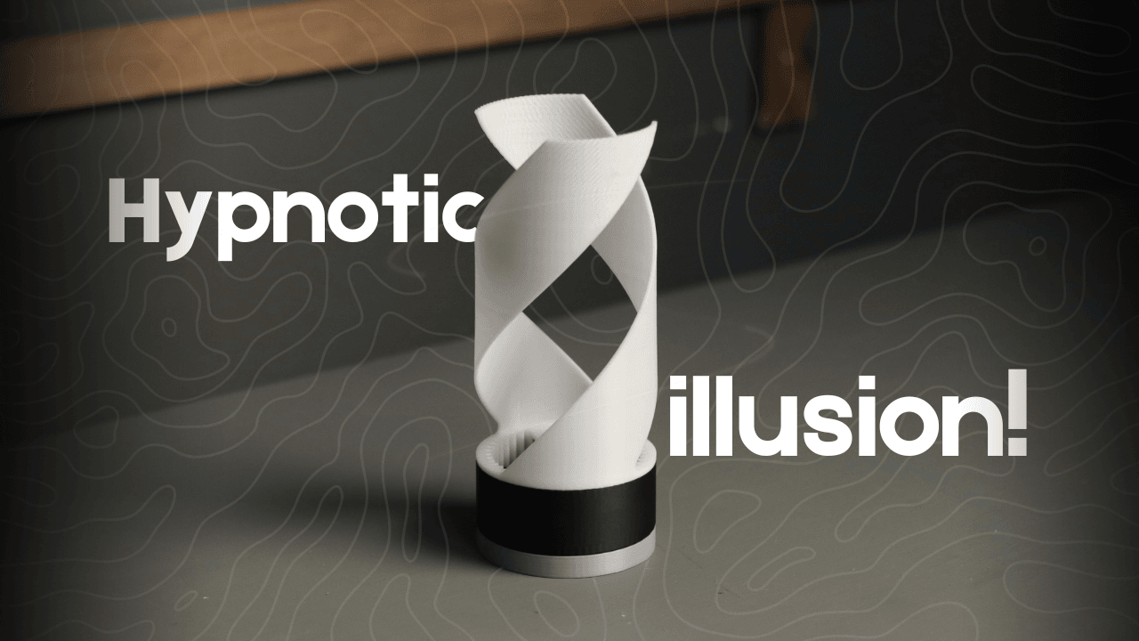 Creating a 3D-Printed Spiral Lamp That Spins and Create Stunning Illusions 3d model