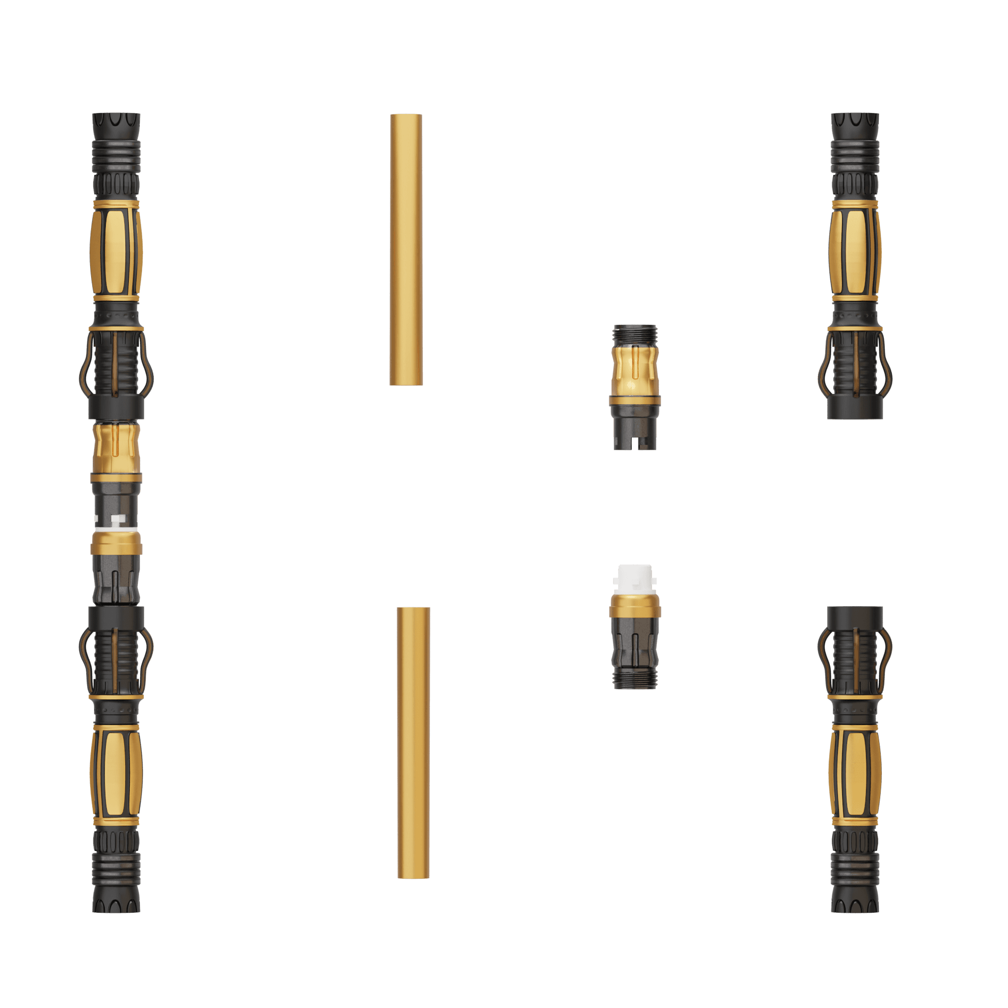 Print in Place Connecting Double Lightsaber Concept 4 3d model