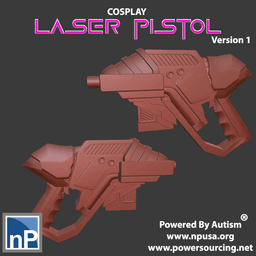 Cosplay Laser Pistol 3d model