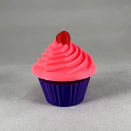 2 Cupcake Clickers / Cupcake Keychains / Fidget - No AMS - Commercial License Included 3d model