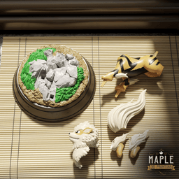 Arcanine Diorama - Pokemon 3d model
