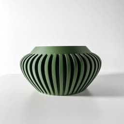 The Caios Planter Pot with Drainage Tray & Stand: Modern and Unique Home Decor for Plants 3d model