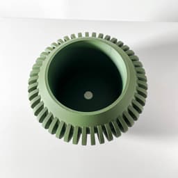 The Caios Planter Pot with Drainage Tray & Stand: Modern and Unique Home Decor for Plants 3d model