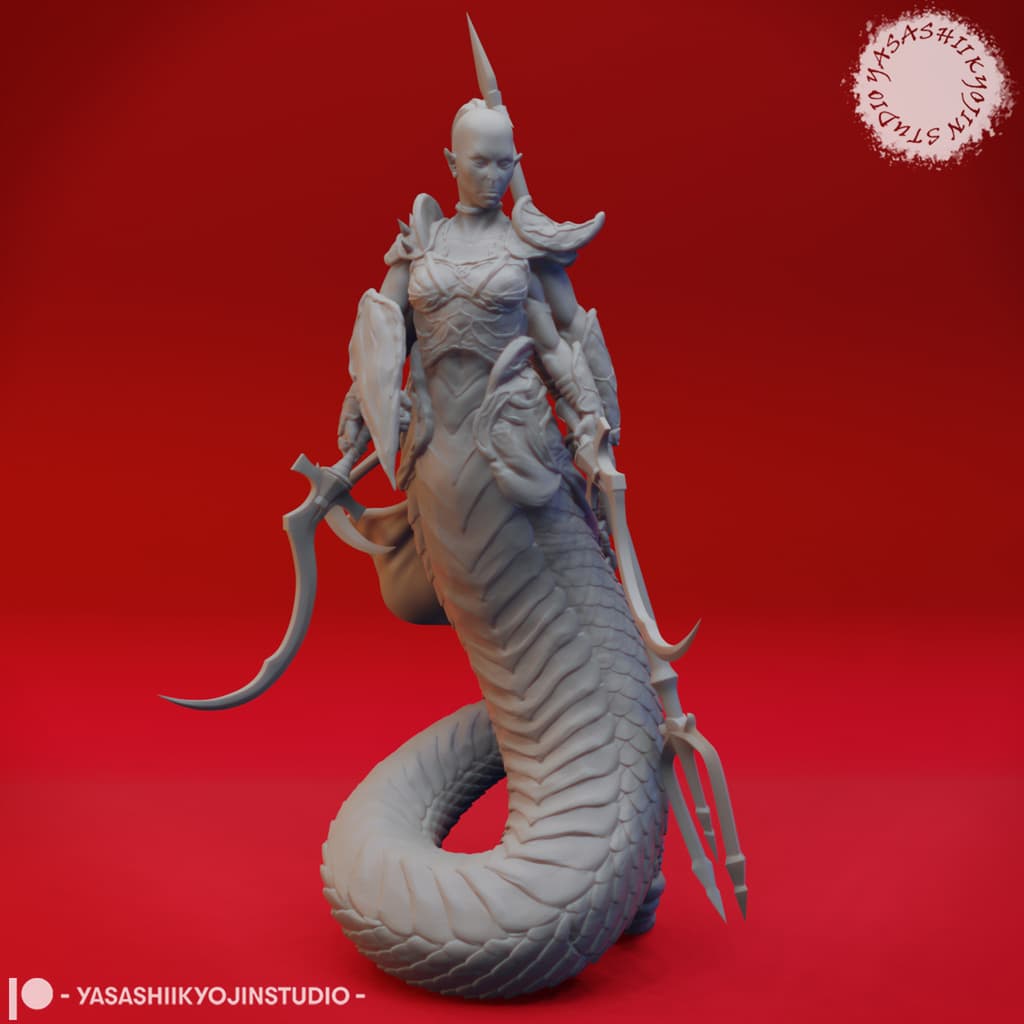 Marilith - Tabletop Miniature 3d model