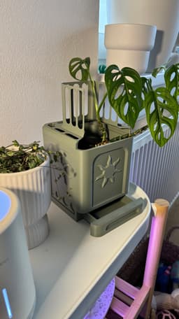 Planter/ pot - Sun and Waves 3d model