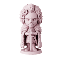 Jon Snow Game of Thrones - Free Sample STL | Full 12-Character Bundle on Profile 3d model