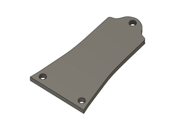 Truss Rod Cover Plate - Epiphone PR6E 3d model