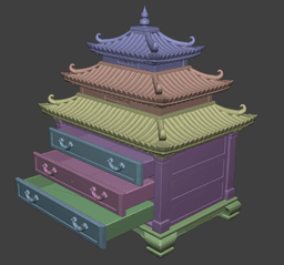 Japanese Dresser 3d model