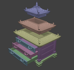 Japanese Dresser 3d model