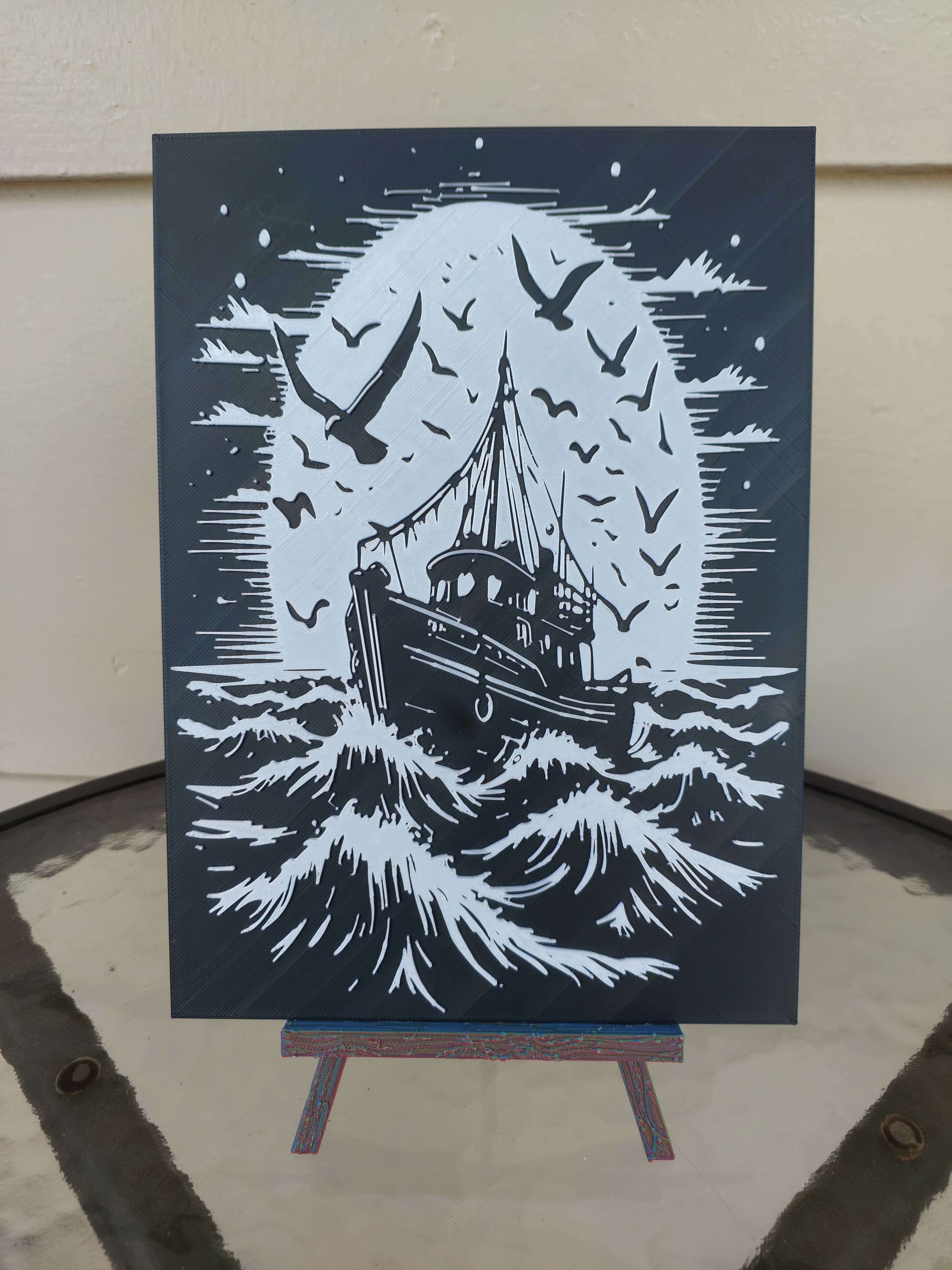 Horror at Sea 1 wall art 3d model