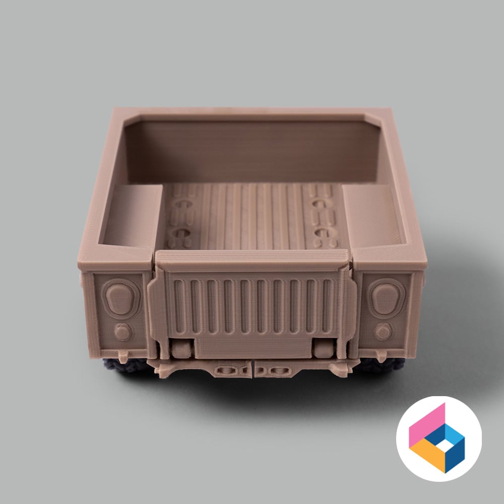 Humvee trailer - Foldable design 3d model