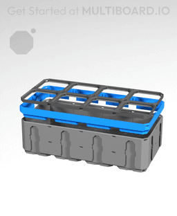 4x2 - Multigrid Panel Lid Rim 3d model