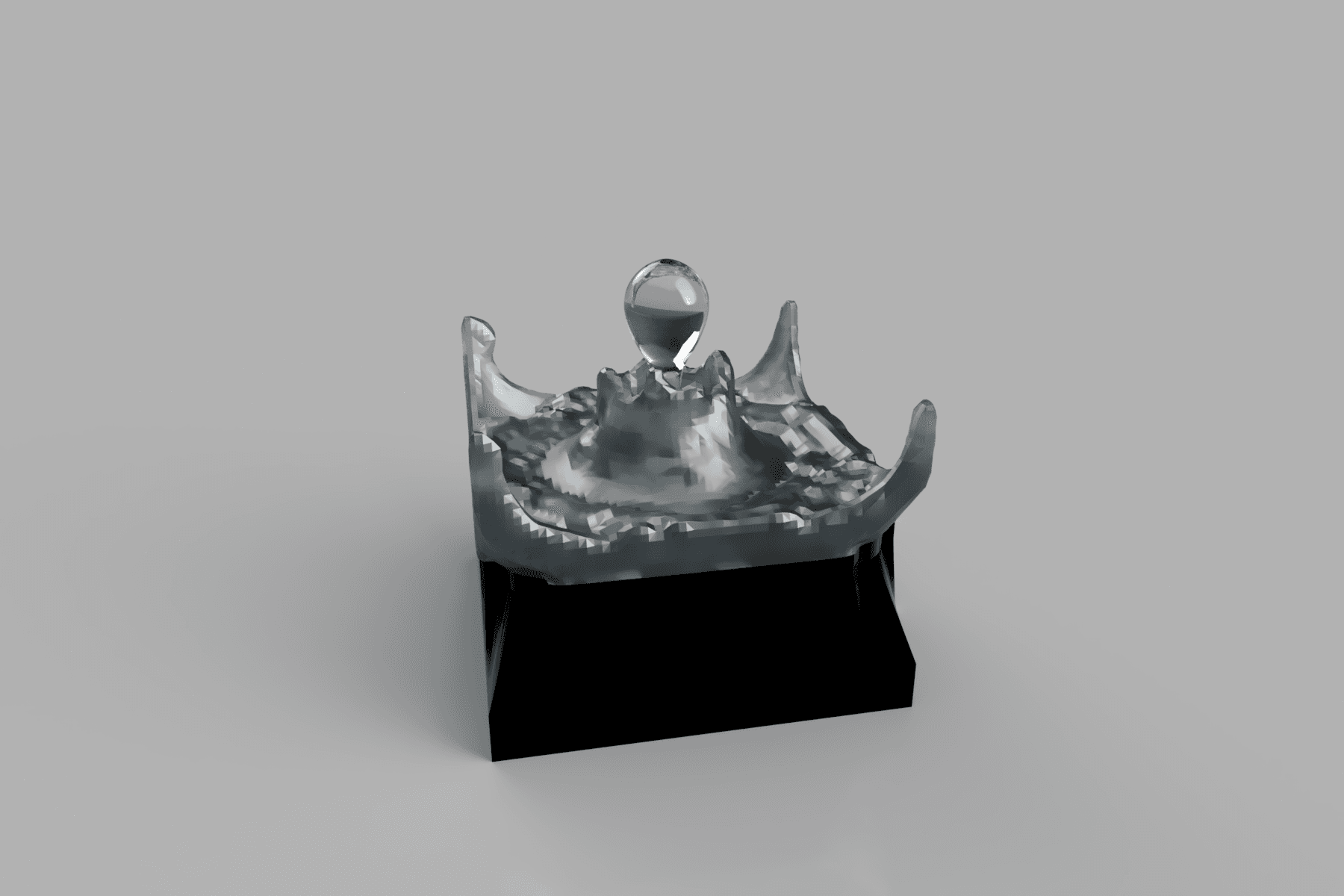 Water Droplet Sculpture  3d model